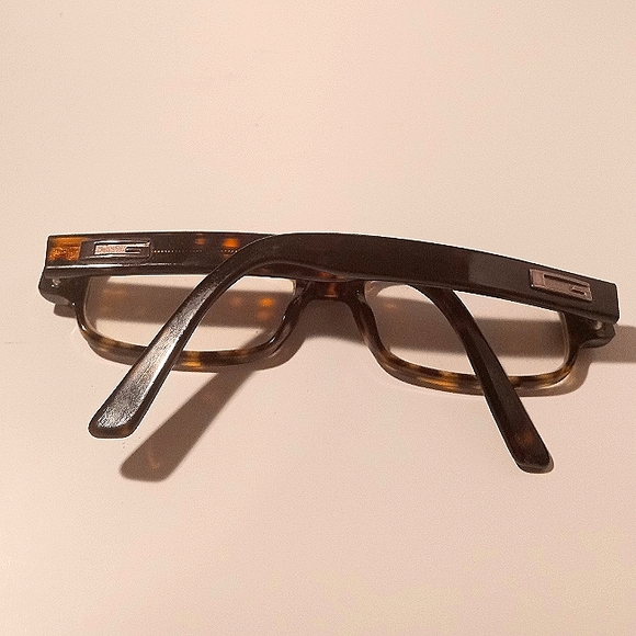 Vintage GUCCI Women's Rectangle Eyeglasses Frames Tortoise - Picture 4 of 8
